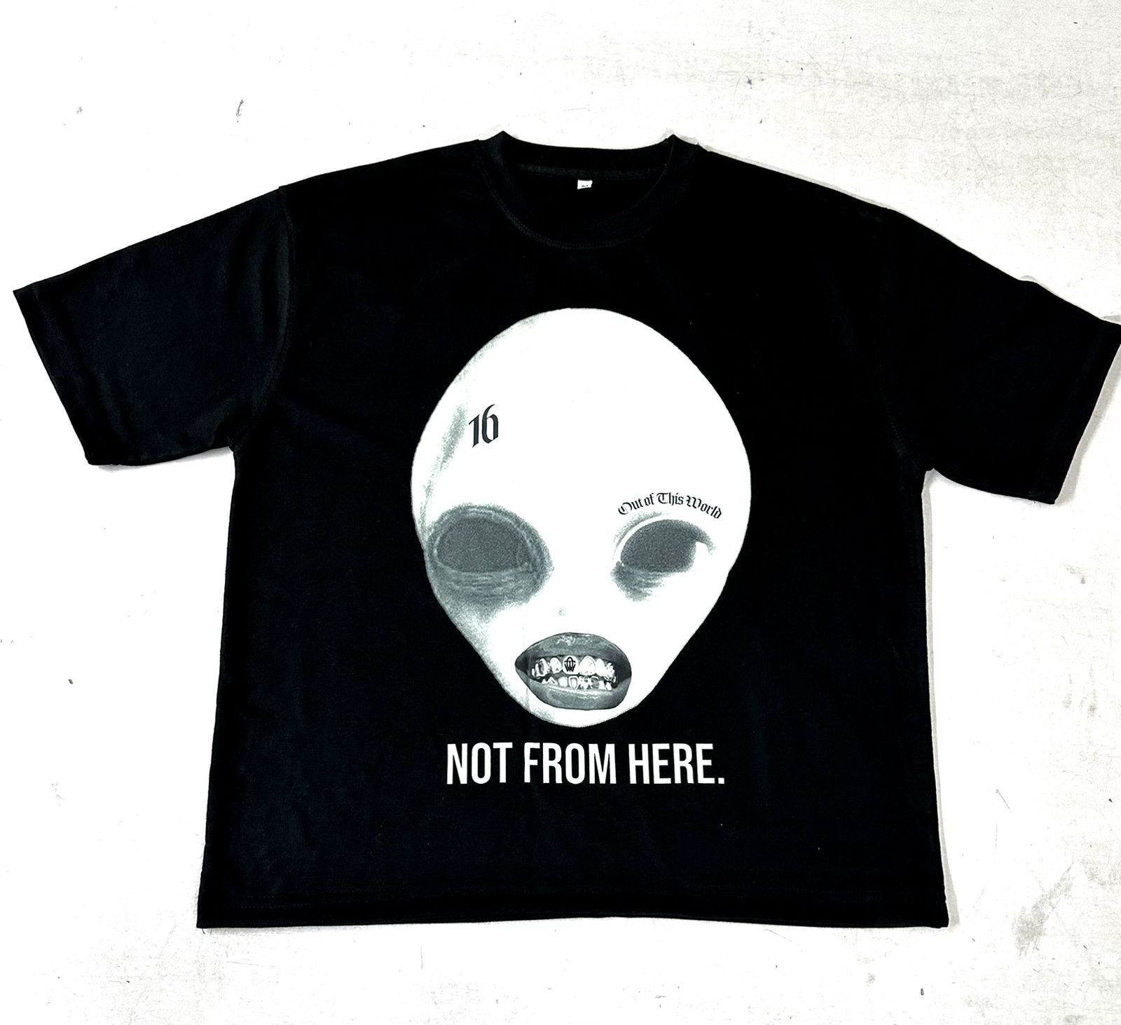 Not From Here Black Tee