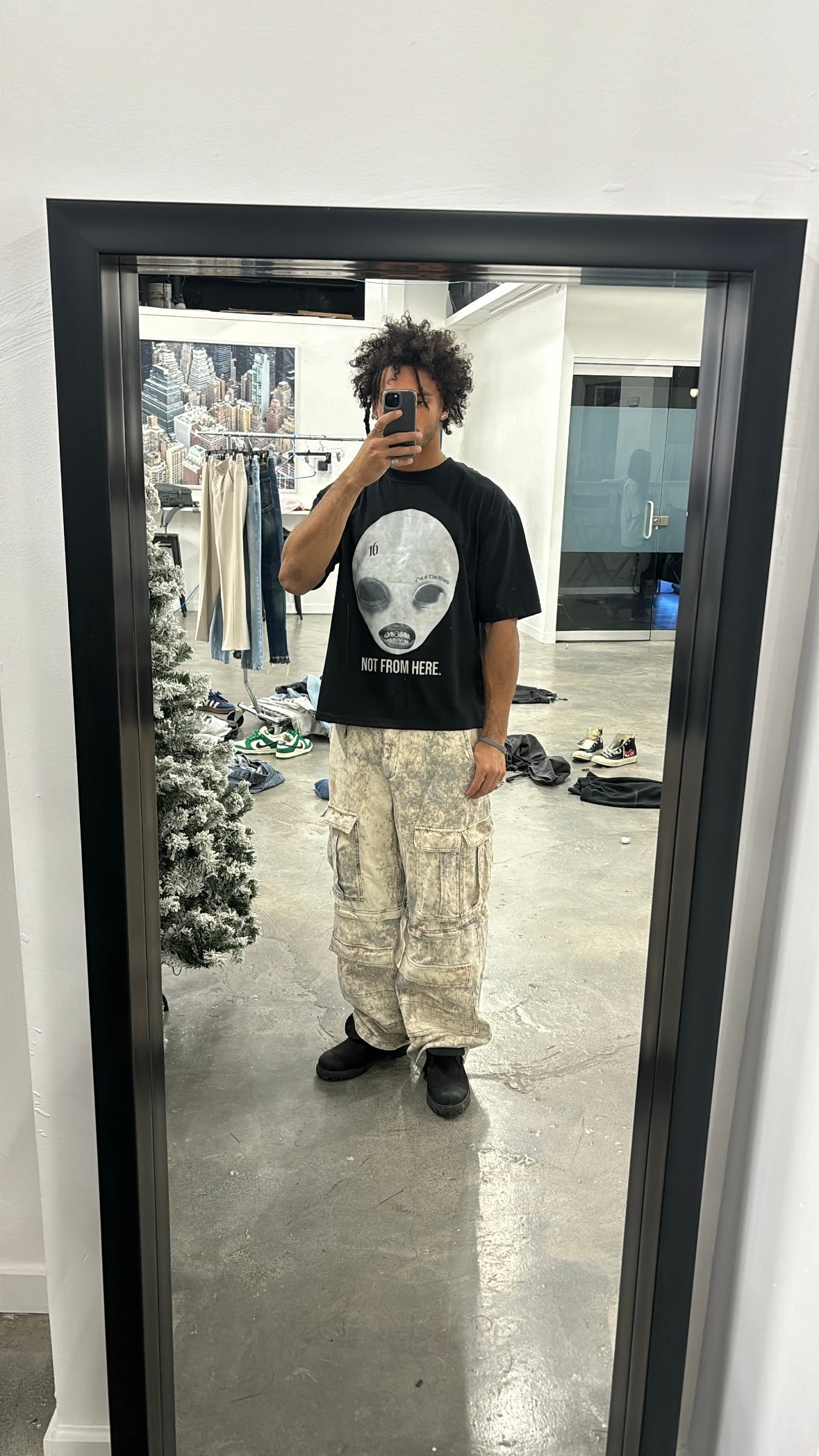 Not From Here Black Tee