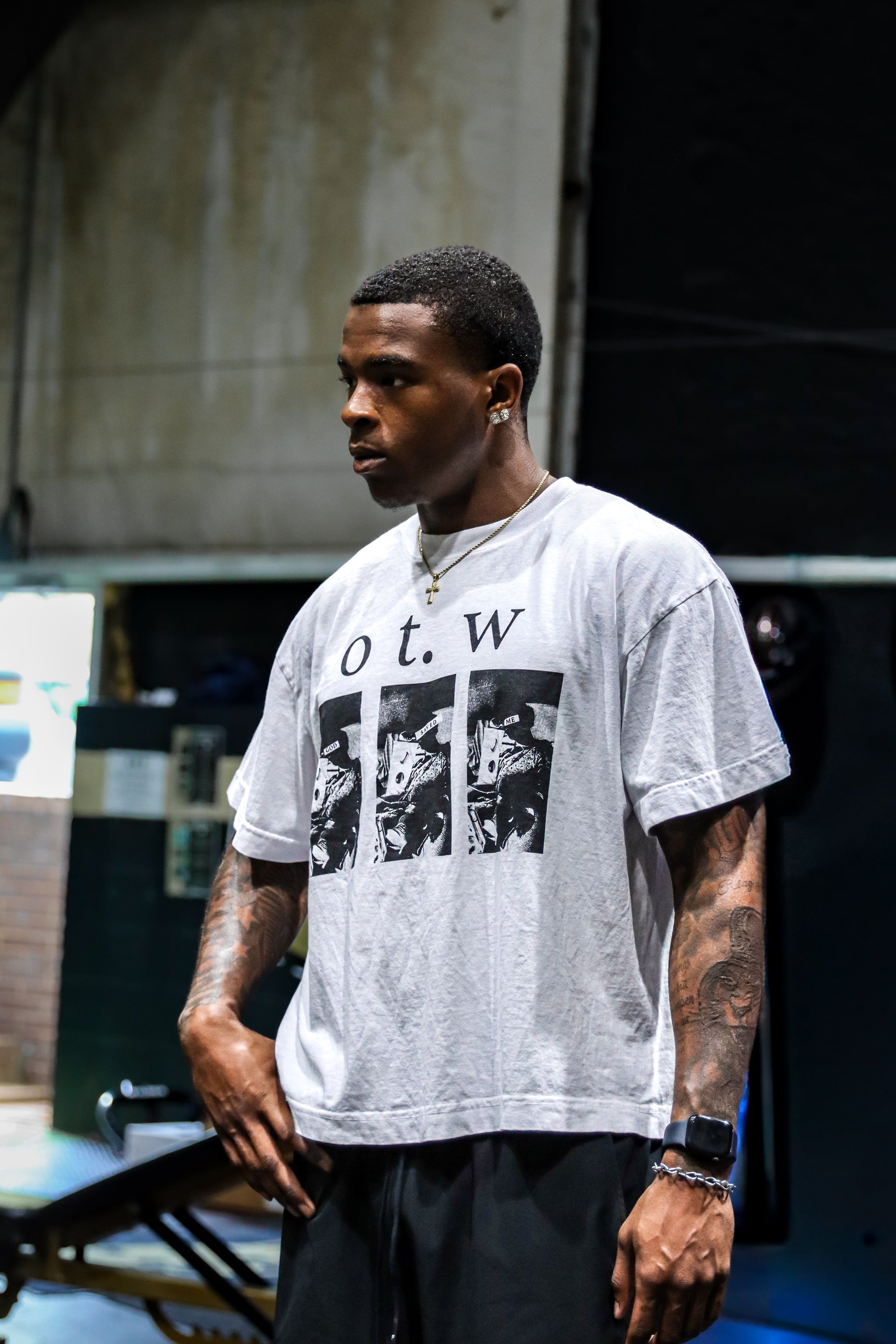 “God Saved Me” White Tee