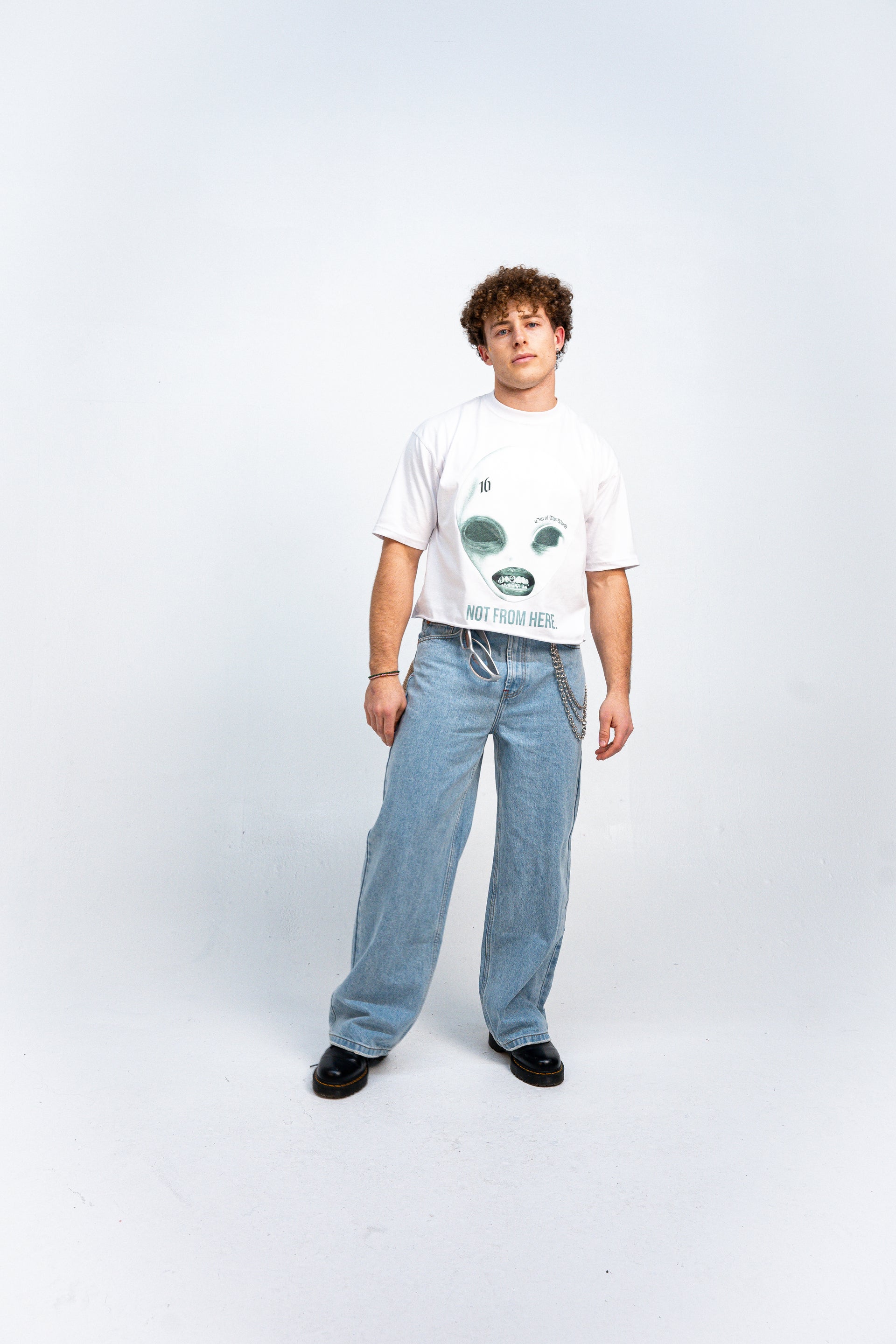 Not From Here White Tee
